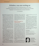 Vorschauseite 1: Erhalten, was uns wichtig ist.