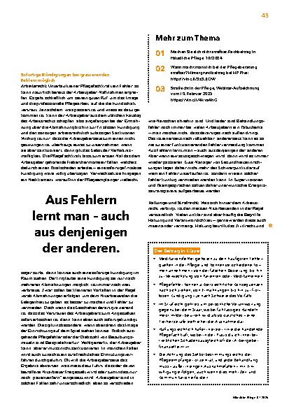 Vorschauseite 2: Pflegefehler: Haftung und Verantwortung