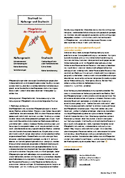 Vorschauseite 4: Pflegefehler: Haftung und Verantwortung
