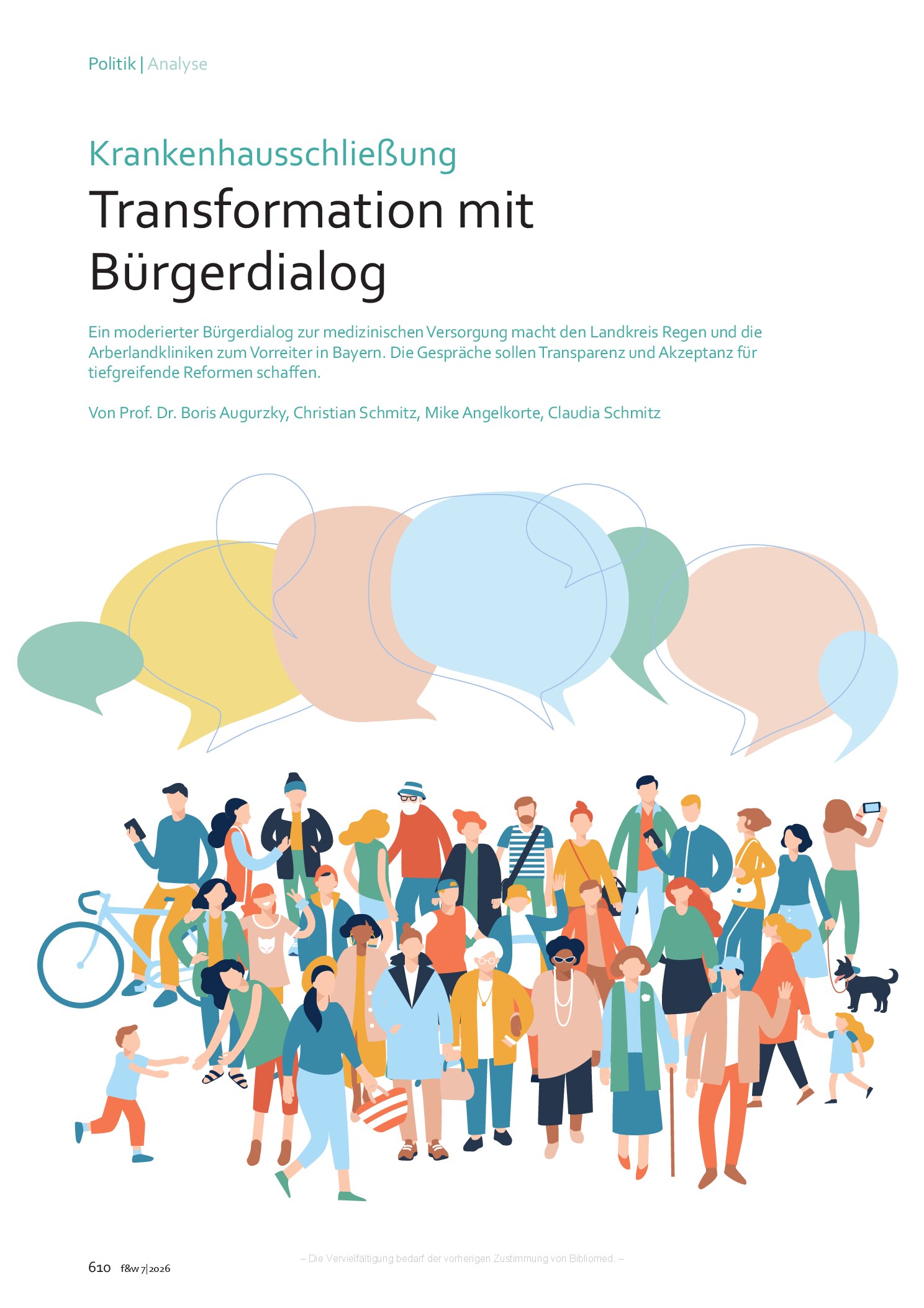Vorschauseite 1: Krankenhausschließung – Transformation mit Bürgerdialog
