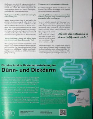 Vorschauseite 2: „Kupfer hält das Wasser am Leben“ Tradition trifft auf moderne Forschung