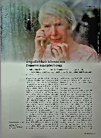 Vorschauseite 1: Ängstlichkeit könnte mit Demenz assoziiert sein.