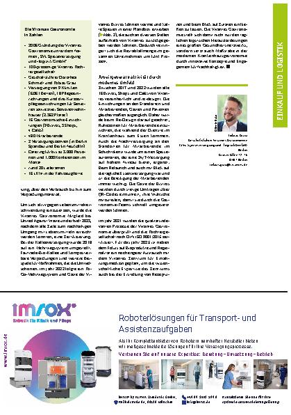 Vorschauseite 3: Das nächste Level der Patientenversorgung: Einkauf und Logistik in der Gemeinschaftsgastronomie.