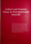 Vorschauseite 1: Geburt und Trauma: Wann ist Psychotherapie sinnvoll?