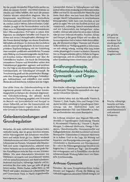 Vorschauseite 2: Arthritis und gereizte Arthrose