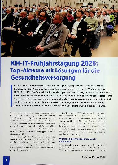 Vorschauseite 1: KH-IT-Frühjahrstagung 2025: Top-Akteure mit Lösungen für die Gesundheitsversorgung