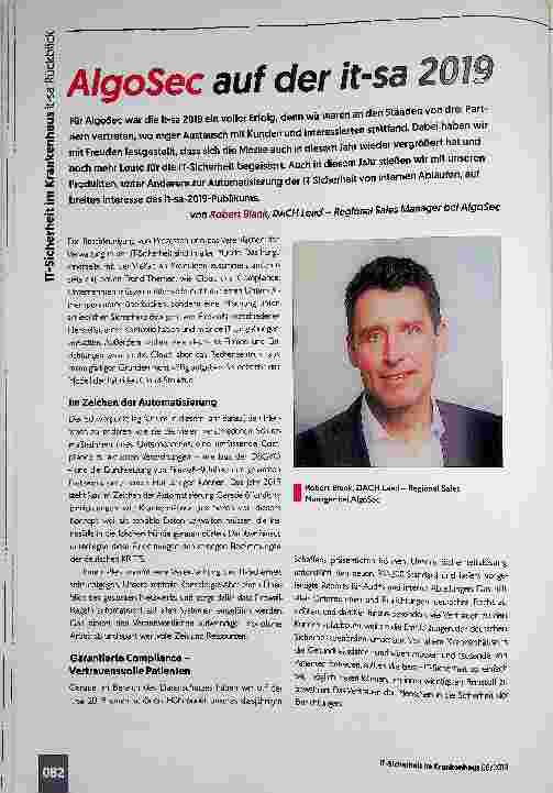 Vorschauseite 1: AlgoSec auf der it-sa 2019