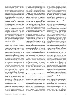 Vorschauseite 3: Psychische Gesundheit während und nach der COVID-19-Krise Haben psychische Probleme tatsächlich zugenommen?