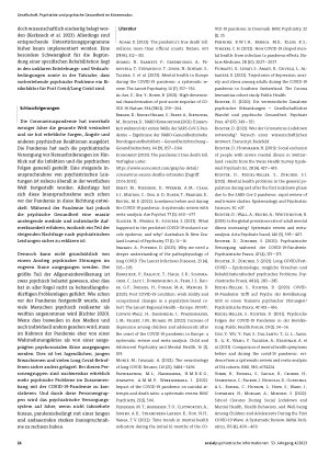 Vorschauseite 4: Psychische Gesundheit während und nach der COVID-19-Krise Haben psychische Probleme tatsächlich zugenommen?