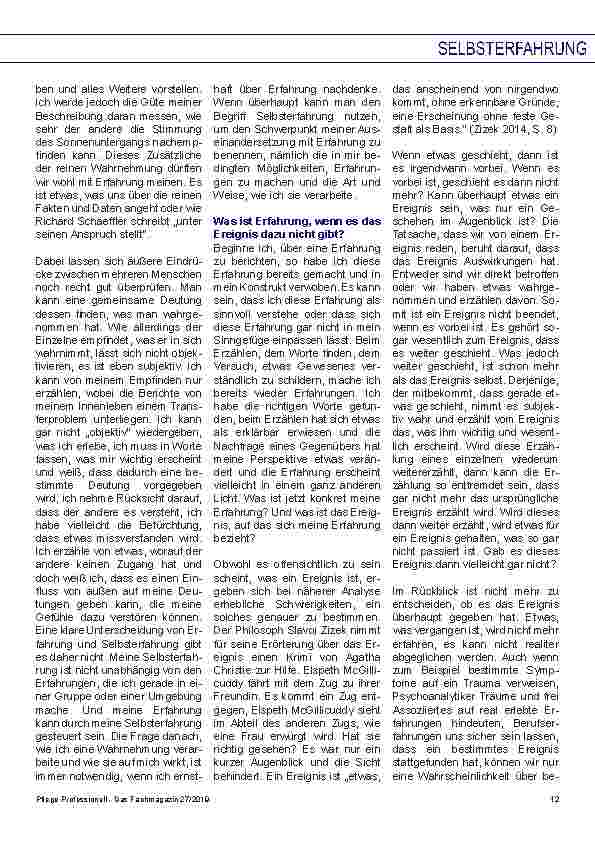 Vorschauseite 2: Selbsterfahrung en passant Mein gedeuteter Alltag