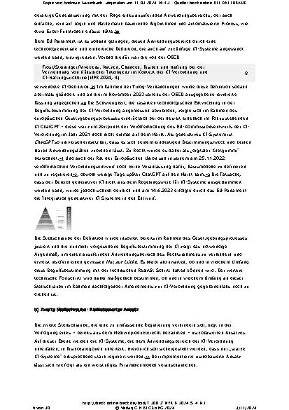 Vorschauseite 6: Nutzen, Chancen, Risiken und Haftung bei der Verwendung von Künstlicher Intelligenz im Kontext der KI-Verordnung und KI-Haftungsrichtlinie