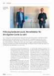 Vorschauseite 1: Führung bedeutet auch, Dienstleister für die eigenen Leute zu sein.