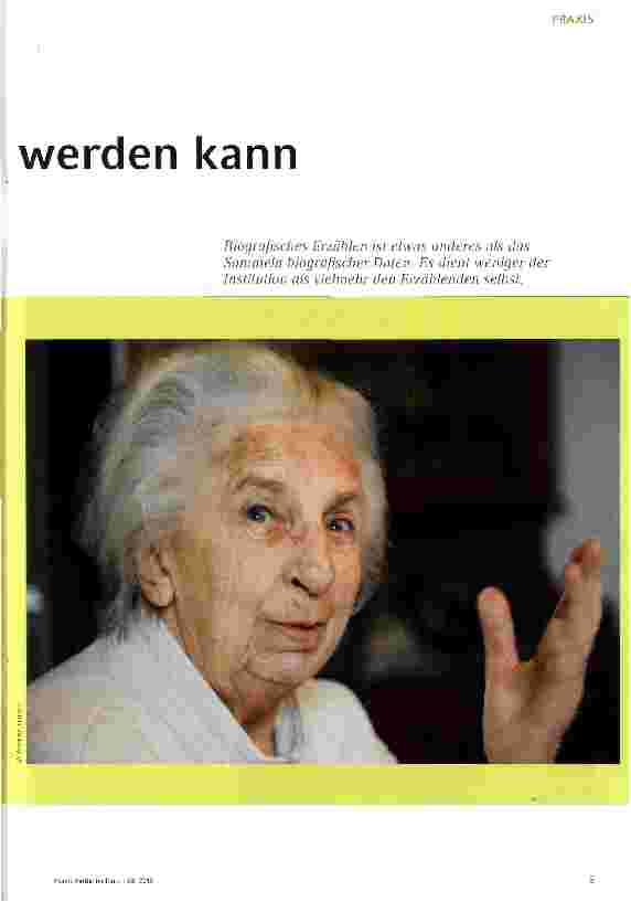 Vorschauseite 2: Es zählt, was erzählt werden kann