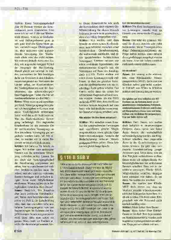 Vorschauseite 3: Wie viel ambulant darf stationär?