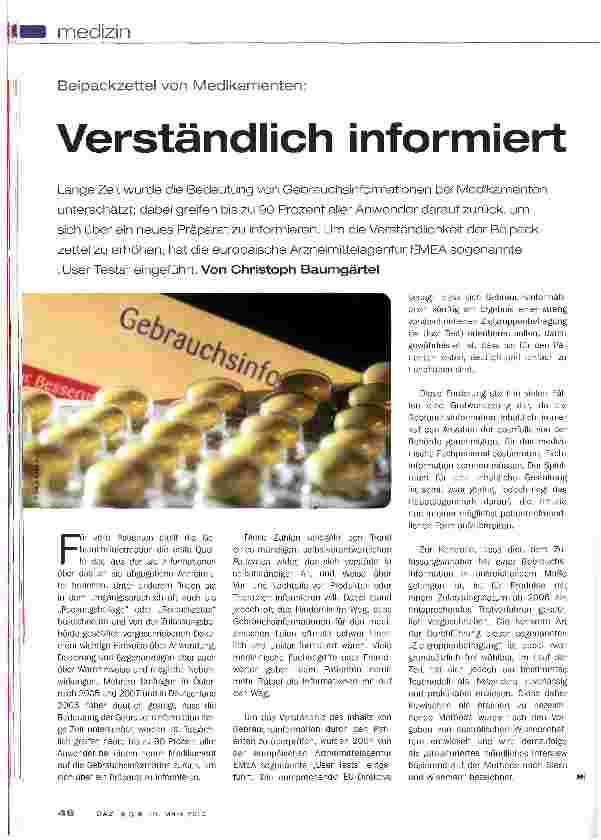 Vorschauseite 1: Verständlich informiert