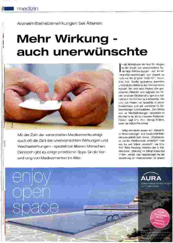 Vorschauseite 1: Mehr Wirkung -auch unerwünschte