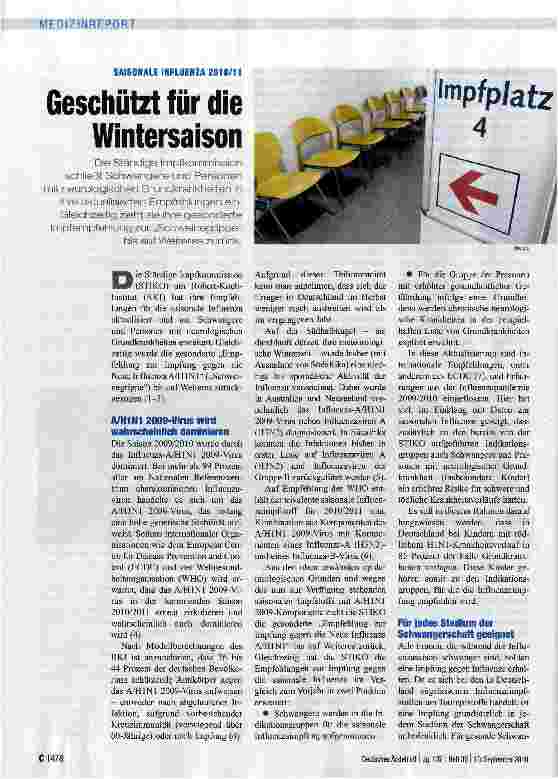 Vorschauseite 1: Geschützt für die Wintersaison