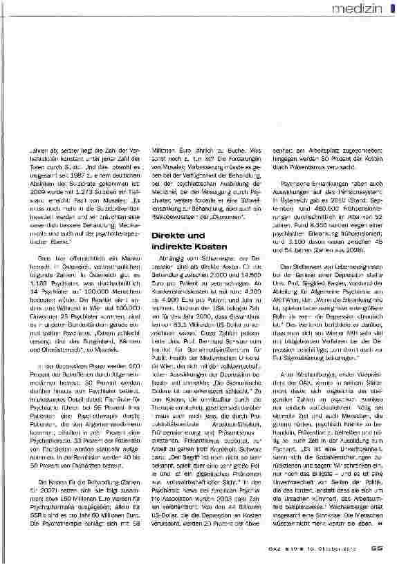 Vorschauseite 2: Die Depressions-Epidemie