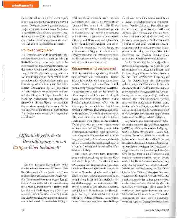 Vorschauseite 2: Bundesregierung zementiert Sockelarbeitslosigkeit
