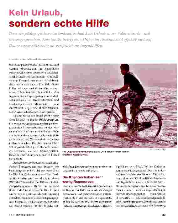 Vorschauseite 1: Kein Urlaub, sondern echte Hilfe