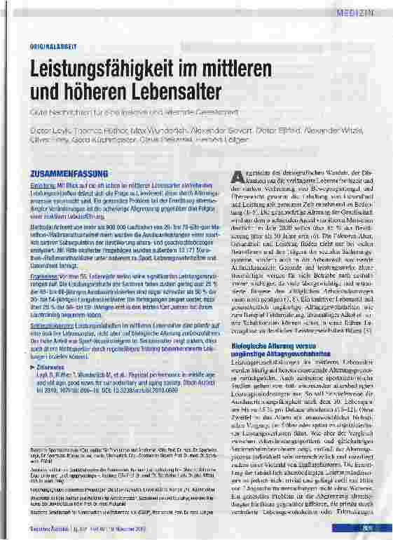 Vorschauseite 1: Leistungsfähigkeit im mittleren und höheren Lebensalter