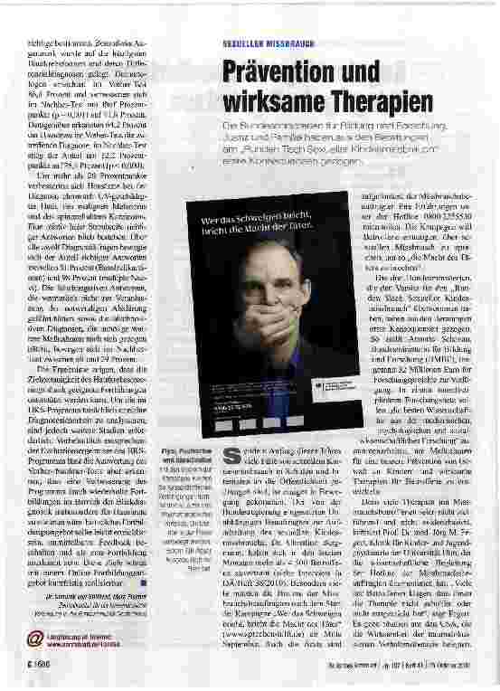 Vorschauseite 1: Prävention und wirksame Therapien