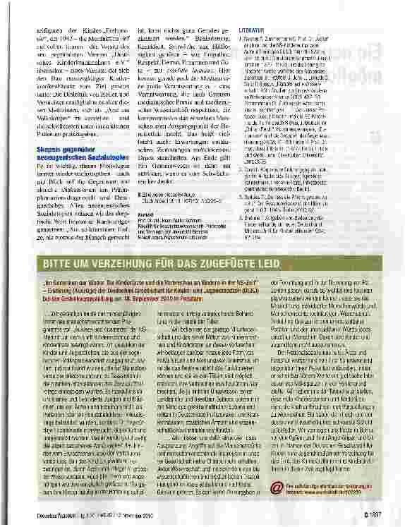 Vorschauseite 4: Sozialsanitäres Großprojekt: Arzt am „Volkskörper