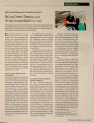 Vorschauseite 1: Schnellerer Zugang zur Anschlussrehabilitation