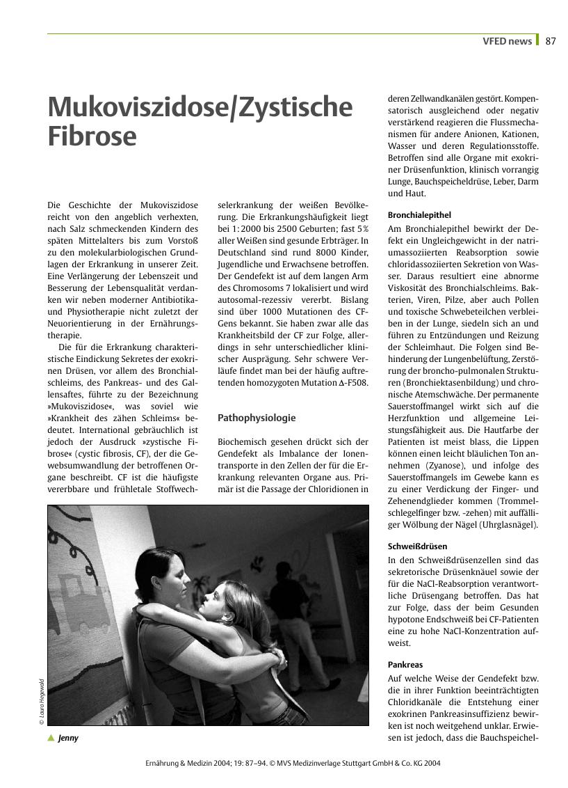 Vorschauseite 1: Mukoviszidose/Zystische Fibrose