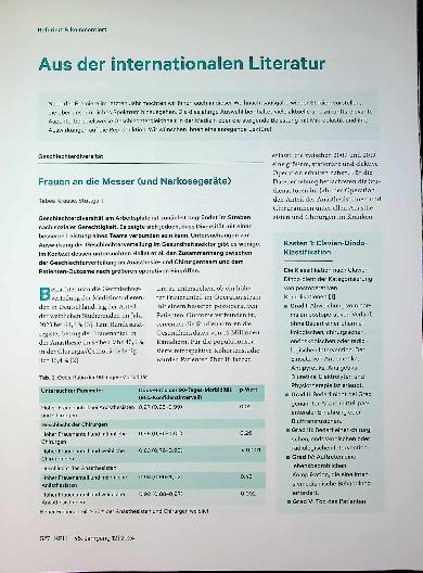 Vorschauseite 1: Frauen an die Messer (und Narkosegeräte)