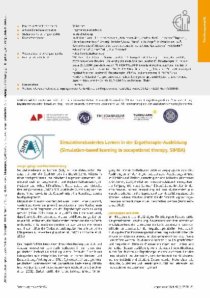 Vorschauseite 4: Promovieren in der Ergotherapie – Entwicklung eines Mentoring-Programms der Deutschen Gesellschaft für Ergotherapiewissenschaft e.V. (DGEW)