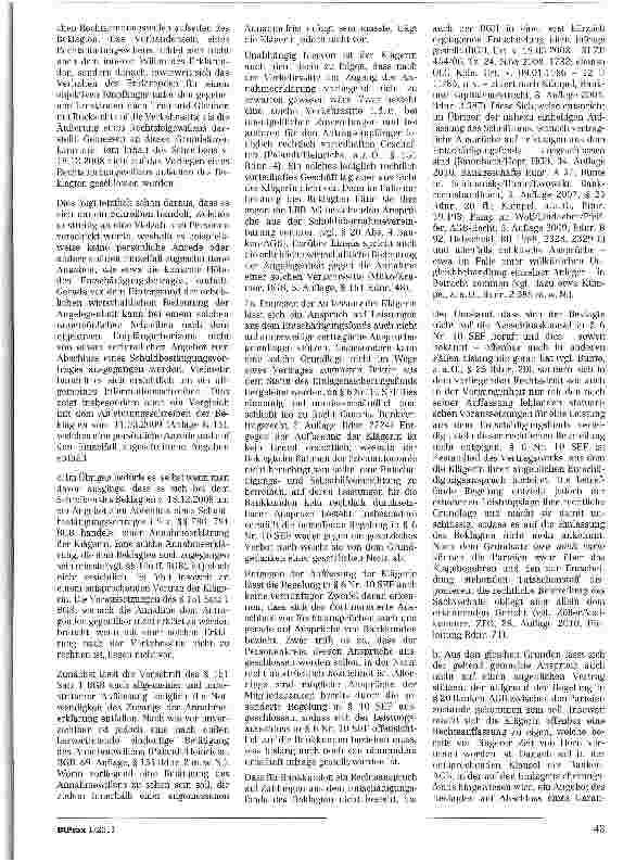Vorschauseite 3: Zum Anspruch der Bankkunden auf Leistungen aus dem Einlagensicherungsfonds§ 6 Nr. 1 SEF