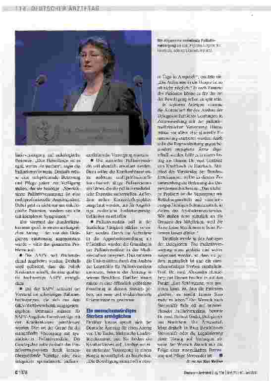 Vorschauseite 3: Mehr allgemeine Palliativmedizin