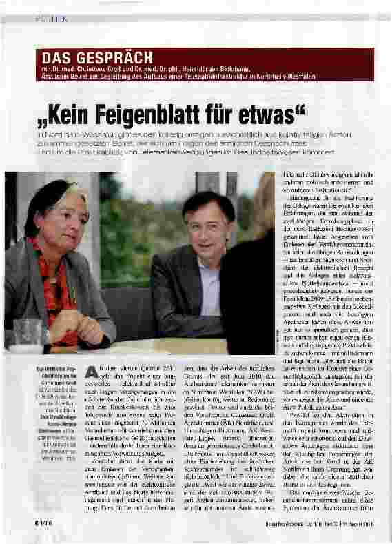 Vorschauseite 1: „Kein Feigenblatt für etwas