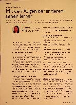 Vorschauseite 1: Mit den Augen der anderen sehen lernen.