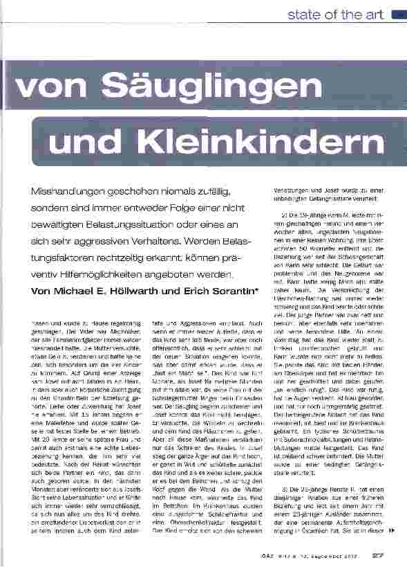 Vorschauseite 2: Misshandlungen von Säuglingen und Kleinkindern