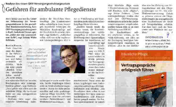 Vorschauseite 1: Gefahren für ambulante Pflegedienste