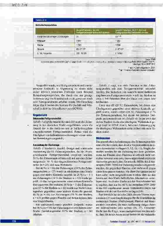 Vorschauseite 4: Neue Arzneimittel: Verfügbarkeit von Daten zum therapeutischen Stellenwert bei Markteinführung