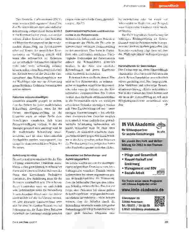 Vorschauseite 2: Patienten bekommen mehr Rechte