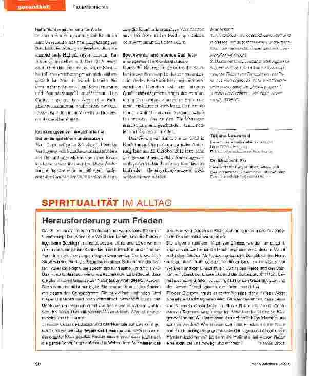 Vorschauseite 3: Patienten bekommen mehr Rechte