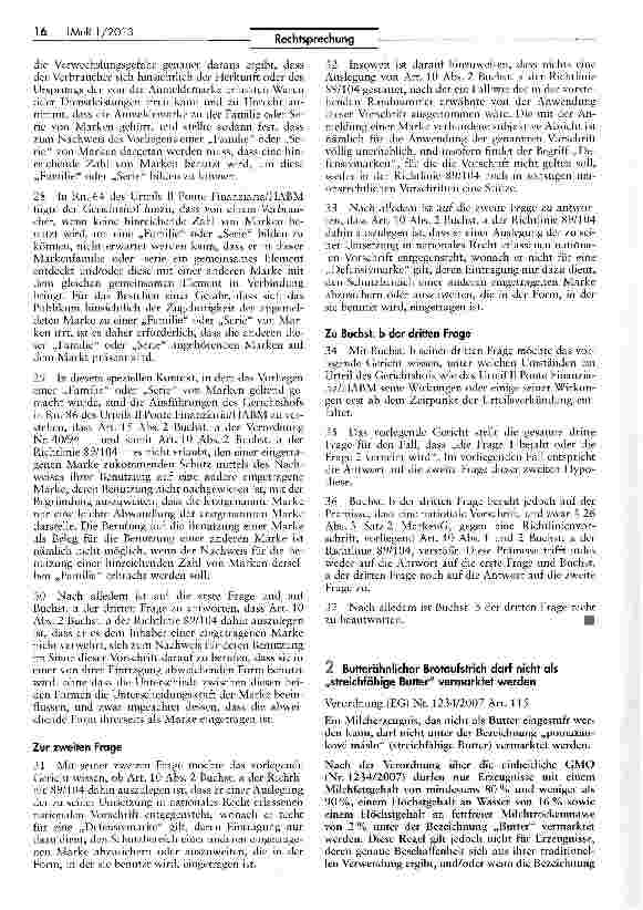 Vorschauseite 4: Voraussetzungen rechtserhaltender Benutzung weiterentwickelter Markenformen („Proti, „Protiplus und „Proti Power) Richtlinie 89/104/EWG Art. 10 II lit.a; AEUV Art. 267