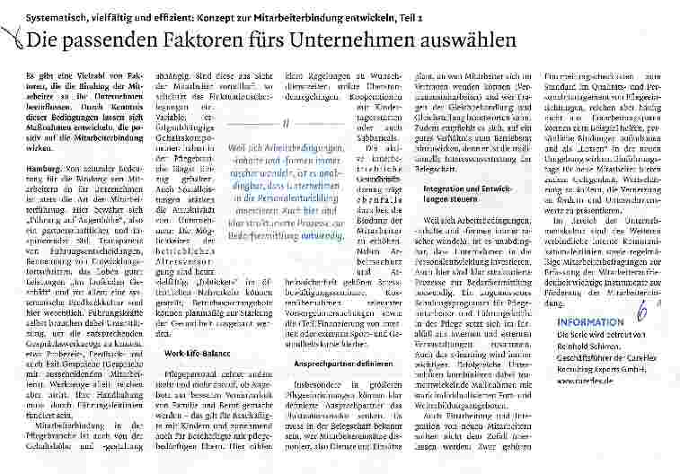 Vorschauseite 1: Systematisch, vielfältig und effizient: Konzept zur Mitarbeiterbindung entwickeln, Teil 2 Die passenden Faktoren fürs Unternehmen auswählen