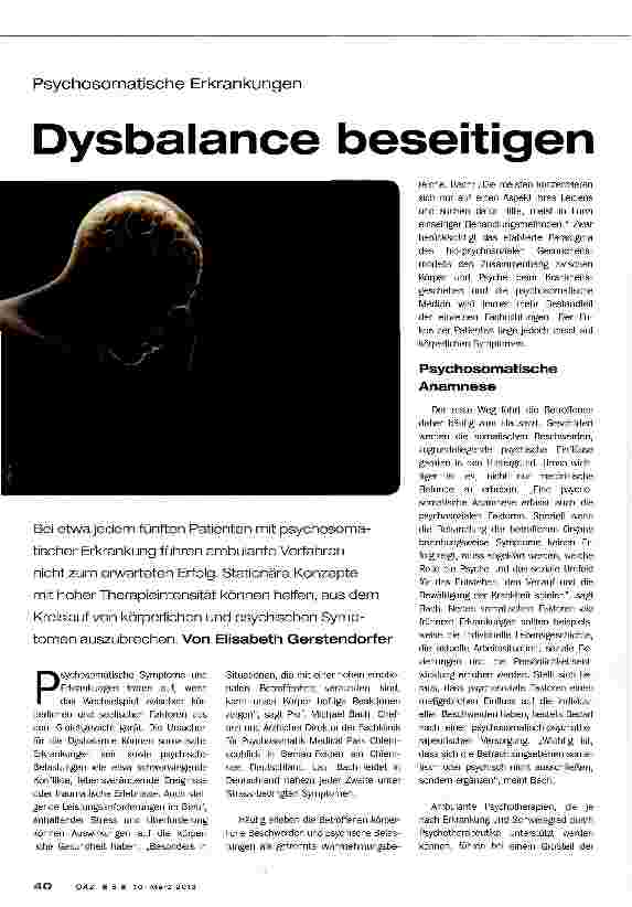 Vorschauseite 1: Dysbalance beseitigen