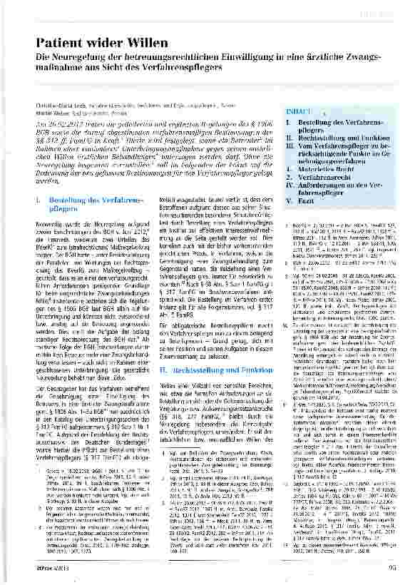 Vorschauseite 1: Patient wider Willen