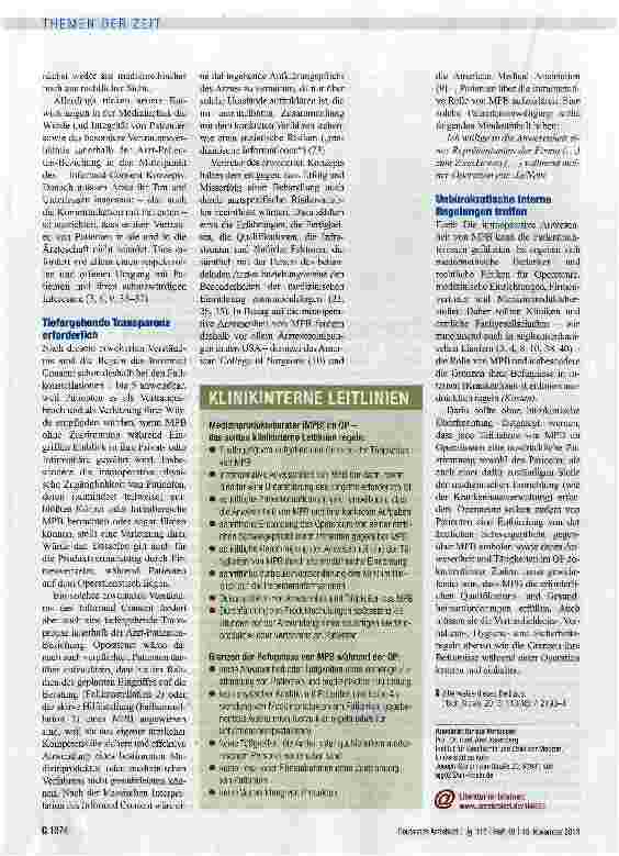 Vorschauseite 3: Patientenaufklärung erforderlich