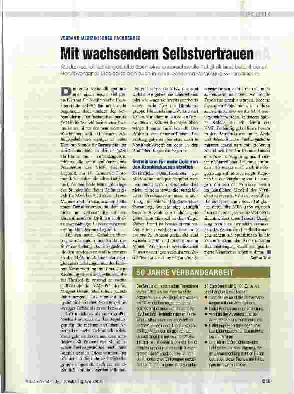 Vorschauseite 1: Mit wachsendem Selbstvertrauen
