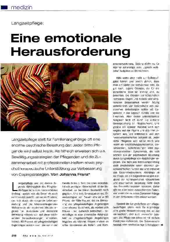 Vorschauseite 1: Eine emotionale Herausforderung