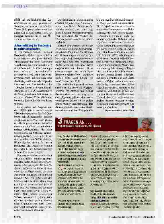 Vorschauseite 2: „Die Bundesregierung arbeitet