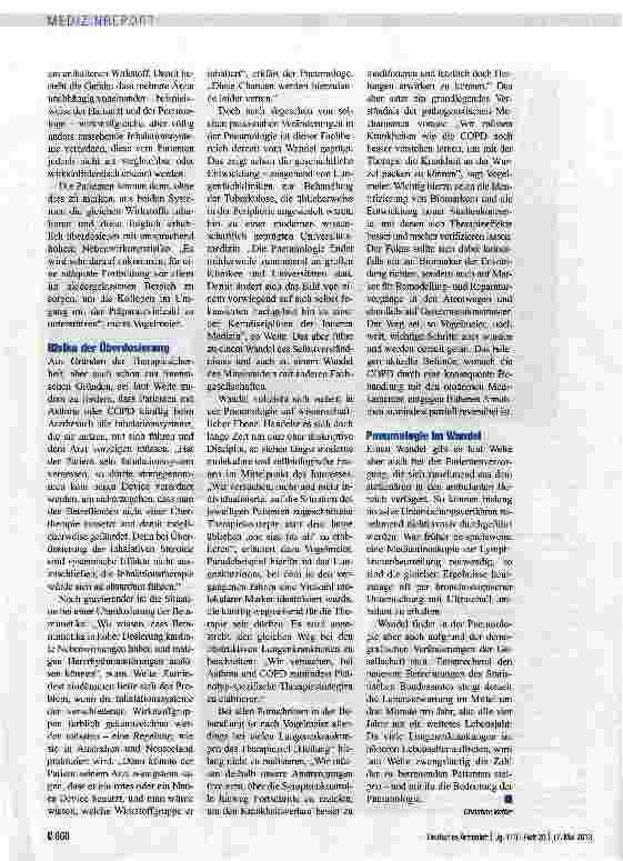 Vorschauseite 2: Warnung vor Behandlungschaos