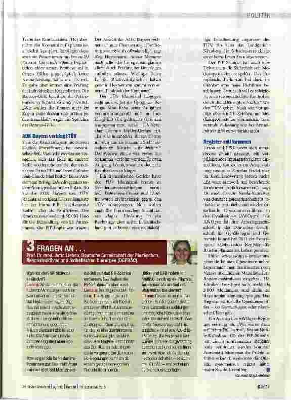 Vorschauseite 2: Skandal ohne Folgen